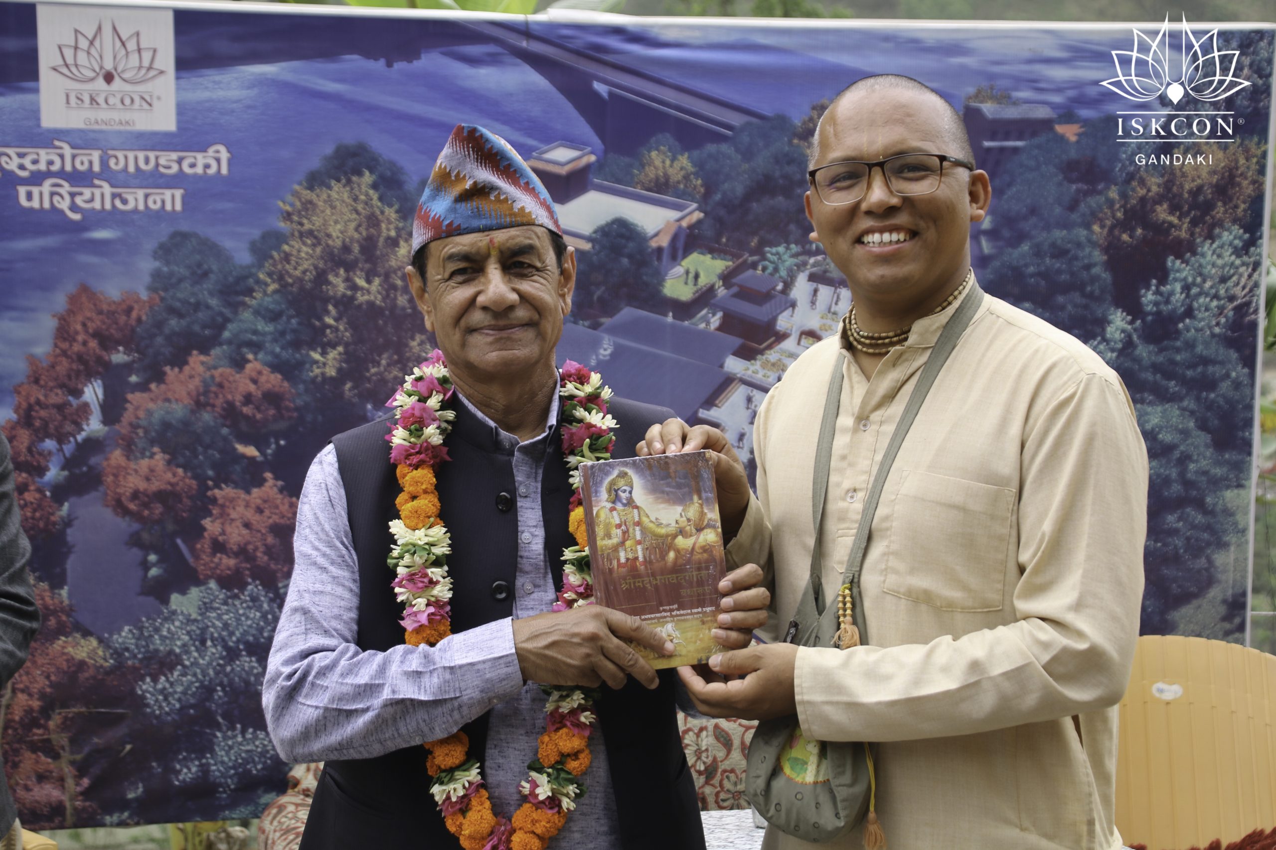 With Health Minister of Gandaki province Nepal, Krishna Pathak