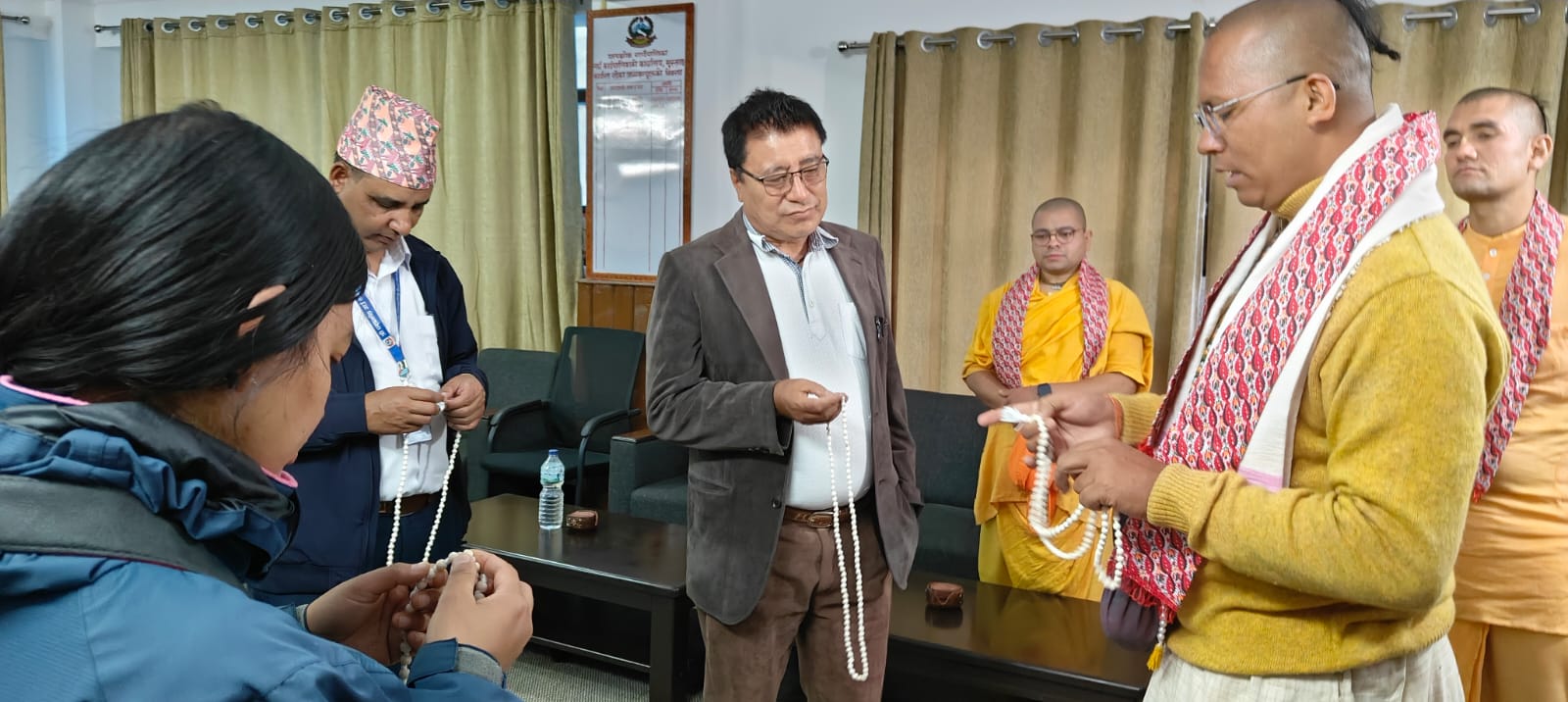 With President of Gharpojhong Rular Municipality, Mustang Mohan Singh Lalchan