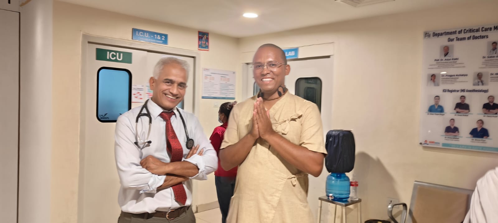 With Dr. Bhagawan Koirala